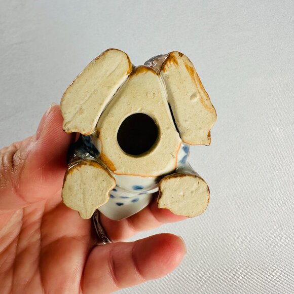 Ceramic Porcelain Figurines Lot 4 Diamondback Terrapin Turtle Deer Sparrow Toad - Picture 5 of 9